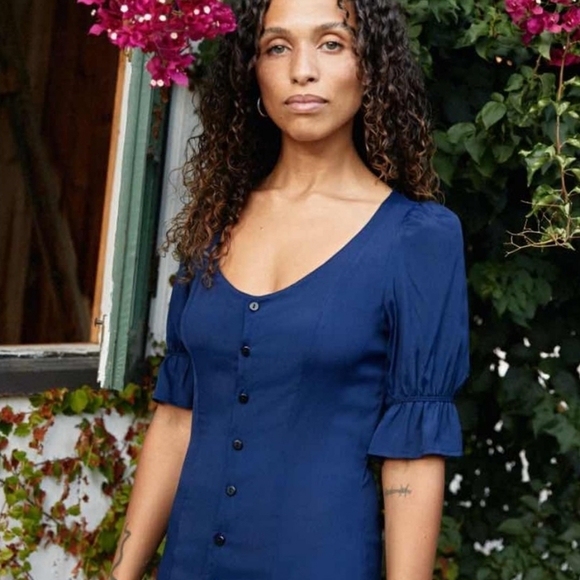 NWT Christy Dawn Midnight Blue Lennon Dress XS - Picture 3 of 7